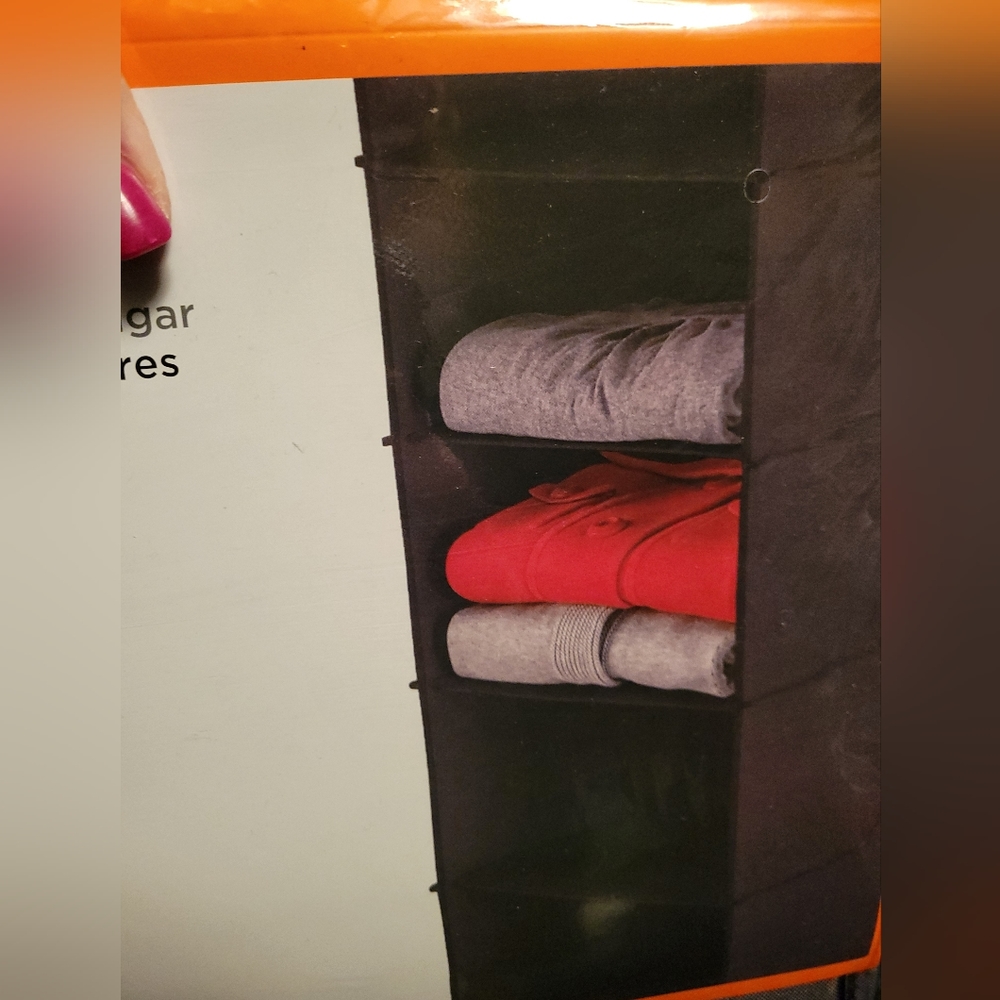 (3) Hanging shelf organizers and (1) sets of 2 storage drawers